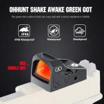 ohhunt Shake Awake Red Dot Sight with Multiple Reticles