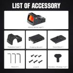 ohhunt Shake Awake Red Dot Sight with Multiple Reticles