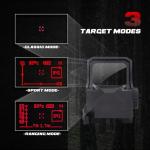 VINTCON URSA Multi-Reticle Red Dot Sight 1x35mm