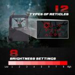 VINTCON URSA Multi-Reticle Red Dot Sight 1x35mm