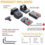 Bravary UL1 1x22mm Red Dot Sight - Silver