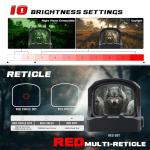 VINTCON Sirius Micro Red Dot Sight, Multi-Reticle