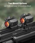 MidTen Rechargeable Waterproof Red Dot Sight 1x20mm
