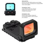 Mini Tactical Folding Red Dot Reflex Sight