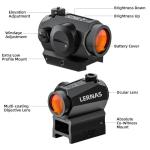 LERNAS 2MOA Red Dot Sight with Co-Witness Mount
