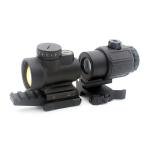 3X G43 Magnifier with Mini Red Dot Sight Combo