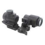 3X G43 Magnifier with Mini Red Dot Sight Combo