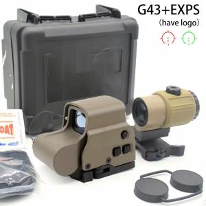 G43 3X Tactical Red Green Dot Sight Magnifier