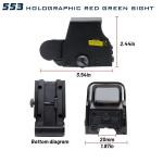 Holographic Red Green Dot Reflex Sight 20mm