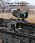 CVLIFE 3X Compact Prism Scope with Illuminated Reticle