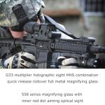 G33 Holographic Red Green Dot Sight with 3X Magnifier