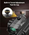 CVLIFE 3X Compact Prism Scope with Illuminated Reticle