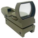 Red/Green Dot Holographic Reflex Sight with 4 Reticles