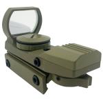 Red/Green Dot Holographic Reflex Sight with 4 Reticles