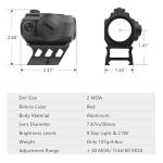 LERNAS 2MOA Red Dot Sight with Mount