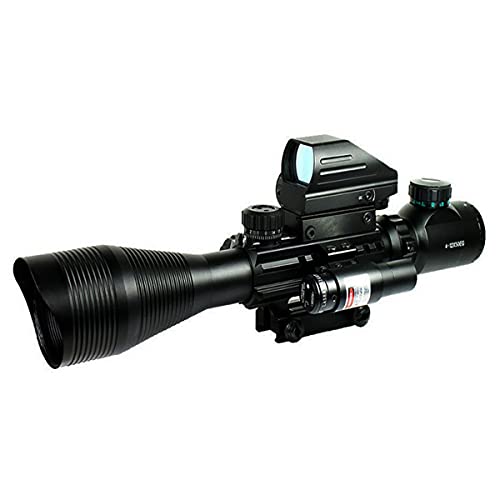 Alrebeto Tactical Rifle Scope Combo with Red Dot Holographic Sight