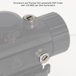 UTG 3.8" Red/Green Circle Dot Sight