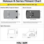 Holosun HS407K X2 6 MOA Red Dot Sight