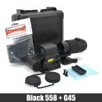 558 Holographic Red/Green Dot Sight with G45 Magnifier