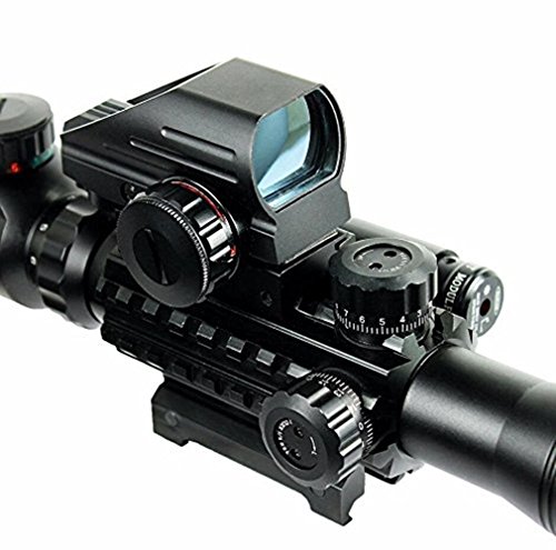 Alrebeto Tactical Rifle Scope Combo with Red Dot Holographic Sight