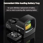 GOWUTAR HHC17R - Micro Red Dot Sight for RMSc/407k/507k Footprint - Side-Loading Battery 3 MOA Pistol Red Dot Optic Designed for Subcompact Setups, Durable Reflex Sight with Shake Awake Fuction