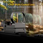 Hunting Holographic RefIex Red Green Dot Sight 4 Types Reticle For 20/22mm Rails