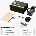 Hunting Holographic RefIex Red Green Dot Sight 4 Types Reticle For 20/22mm Rails