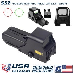 552 Holographic Red Green Dot Reflex Sight Scope Tactical Hunting 20mm Rail