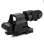 Upgraded 558 & G33/G43/G45/3X/5X Magnifier, with FTC Mount & Red Dot Riser, 2.26” Center Line Height, Gen2 558 Holographic Sight: High-Trans Glass, NV Compatible, Quick-Detach, Fits 20mm Rail
