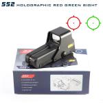 552 Holographic Red Green Dot Reflex Sight Scope Tactical Hunting 20mm Rail