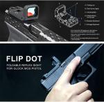 Folding Flip-Up Red Dot Sight for Glock