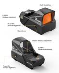 CVLIFE Multi Reticle Red Dot Sight for Rifles