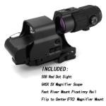 558 Holographic Red Dot Sight with Magnifier Combo