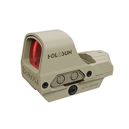 HOLOSUN Red Circle Dot Sight, Solar Failsafe (HS510C-FDE)