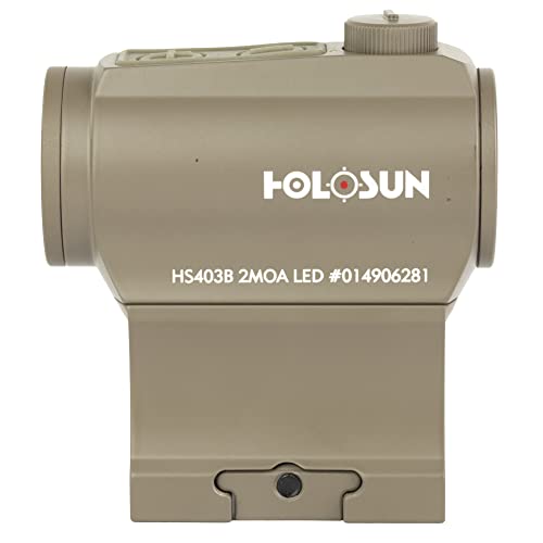 HOLOSUN Red 2MOA Dot Holographic Sight, FDE