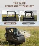 GLORYFIRE 1x Red Dot Holographic Sight 2 MOA