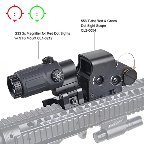 558 Green Red Dot Reflex Sight + G33