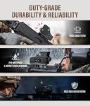 GLORYFIRE 1x Red Dot Holographic Sight 2 MOA