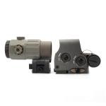 558 Red Green Dot Sight with 5X Magnifier Combo