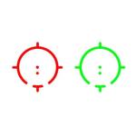 Red Green Dot Sight with 5X Magnifier Combo