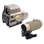 558 Red Green Dot Sight with Magnifier Combo