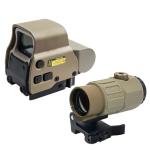 558 Red Green Dot Reflex Sight & Magnifier Combo
