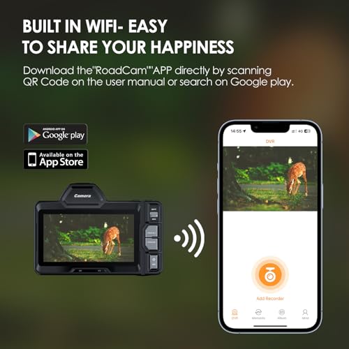 VABSCE 4K Night Vision Camera, Full-Color Night Vision, 4.2" Large Screen Infrared Night Vision, with Long Viewing Range, 10x Zoom, 5G WiFi, Rechargeable Battery, Free 64GB Card