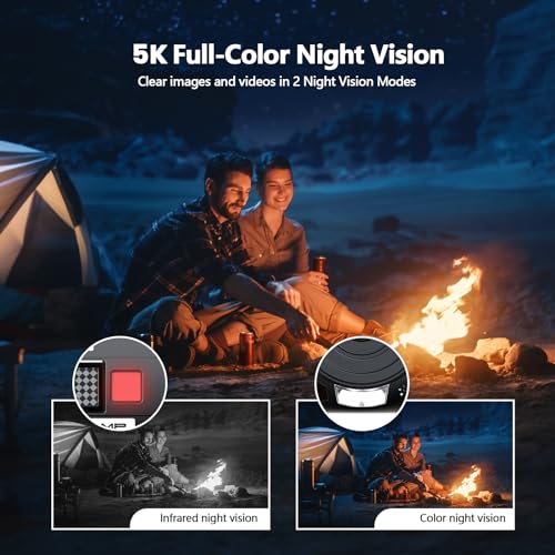 Camworld Video Camera Camcorder 5K 56MP Vlogging Camera YouTube WiFi Night Vision 3” 270° Rotatable Touchscreen Podcast Camera Recorder with 64GB SD Card, Microphone, Stabilizer, Remote, 2 Batteries, Tripod