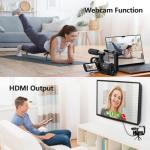 Camworld Video Camera Camcorder 5K 56MP Vlogging Camera YouTube WiFi Night Vision 3” 270° Rotatable Touchscreen Podcast Camera Recorder with 64GB SD Card, Microphone, Stabilizer, Remote, 2 Batteries, Tripod