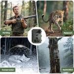 Vikeri 4K 32MP Trail Camera, Game Camera with Night Vision 0.1s Trigger Time Motion Activated 120°Wide Lens, IP66 Hunting Camera with 40pcs No Glow Infrared LED 2.4''LCD for Wildlife Monitoring