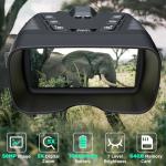 Night Vision Goggles, 58MP Full-Color 4K Night Vision Binoculars for Adults with 10000mAh Fast Charging Battery, 64GB Card, 3.99" Screen and 1968FT Viewing Range for Camping Hunting & Security(Black)