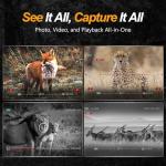  ACPOTEL Night Vision Binoculars with 3" Screen - Day & Night Vision Goggles for Adults, 1-8x Zoom, 1280P Photos & 40Hz Videos, 32GB Memory Card, Rechargeable Lithium Battery, Perfect for Hunting & Wildlife Observation