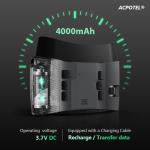  ACPOTEL Night Vision Binoculars with 3" Screen - Day & Night Vision Goggles for Adults, 1-8x Zoom, 1280P Photos & 40Hz Videos, 32GB Memory Card, Rechargeable Lithium Battery, Perfect for Hunting & Wildlife Observation