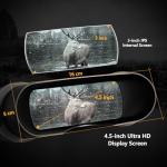  ACPOTEL Night Vision Binoculars with 3" Screen - Day & Night Vision Goggles for Adults, 1-8x Zoom, 1280P Photos & 40Hz Videos, 32GB Memory Card, Rechargeable Lithium Battery, Perfect for Hunting & Wildlife Observation